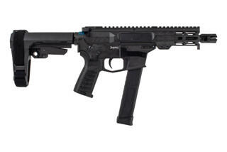 CMMG Banshee MkG .45 ACP AR Pistol with Armor Black finish features a 5-inch 4140 CMV barrel